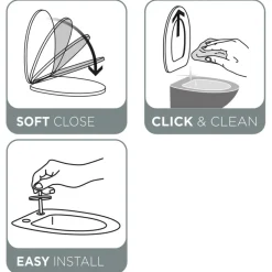 Tiger Wc-bril Blade Wit met Softclose en Quick-release