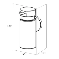 Tiger zeepdispenser Noon medium zwart