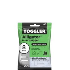 Toggler alligatorplug A8 8 mm 20 stuks