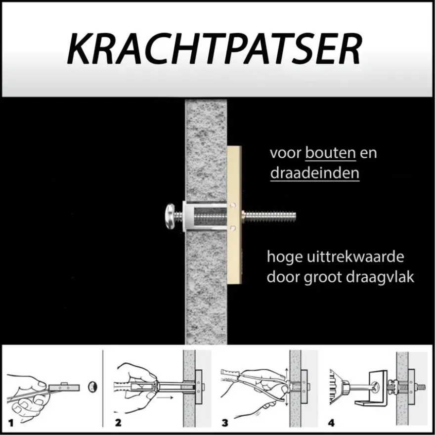 Toggler hollewandanker 10-64 mm M8