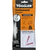 Toggler hollewandplug TA20 3-6 mm 20 stuks