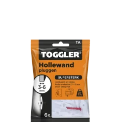 Toggler hollewandplug TA6 3-6 mm 6 stuks