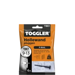 Toggler hollewandplug TBE6 9-13 mm 6 stuks
