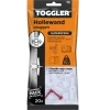 Toggler hollewandplug TC20 16-19 mm 20 stuks