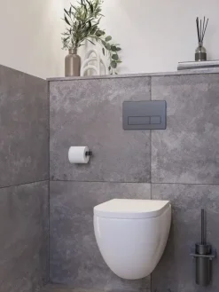 Toilet achterwand spaanplaat 123 x 120 cm 18 mm vochtwerend