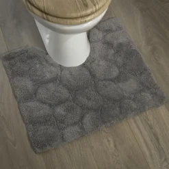 Toiletmat Pebbles 50x60cm grijs