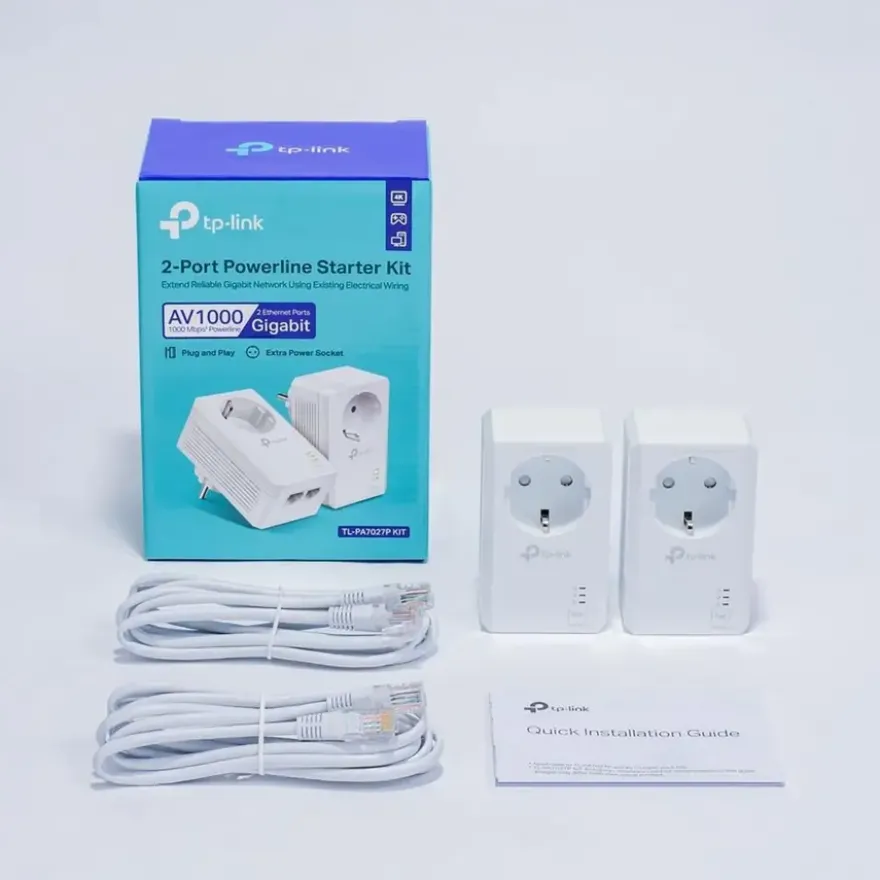 TP-Link Powerline TL-PA7027P 2 stuks (geen WIFI)