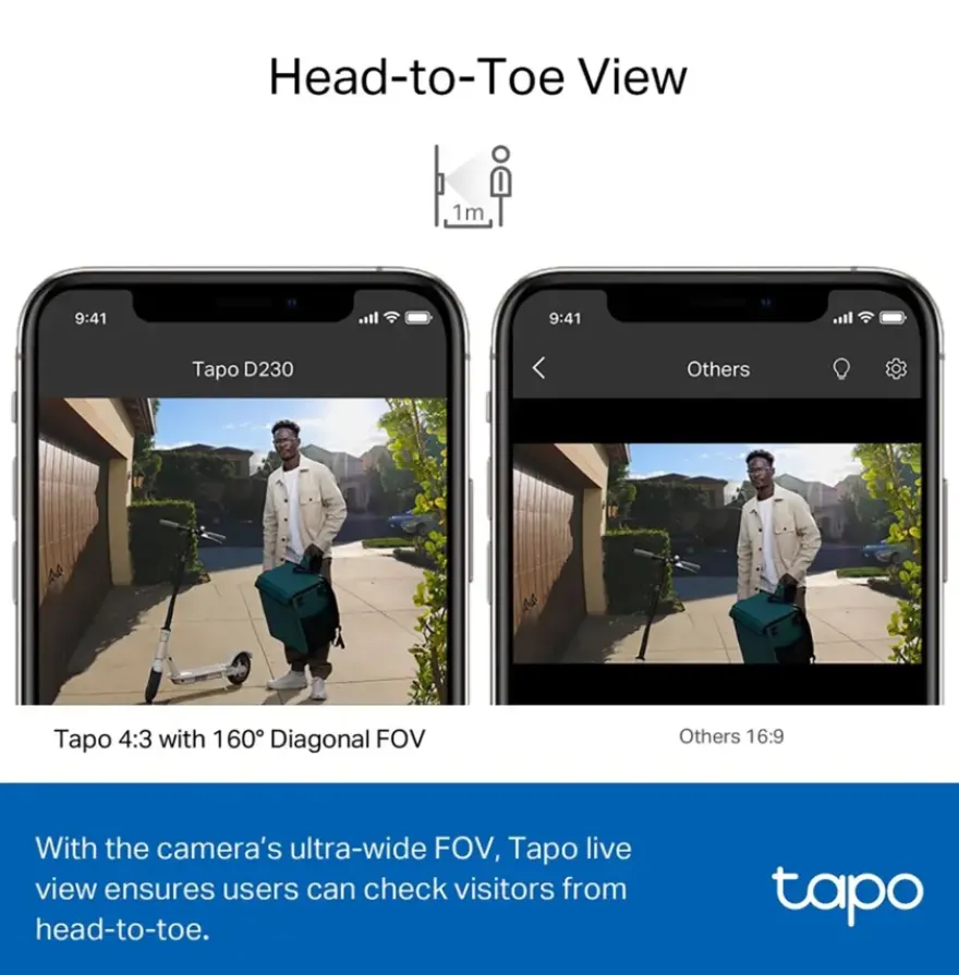 TP-Link Tapo D230S1 video deurbel met batterij