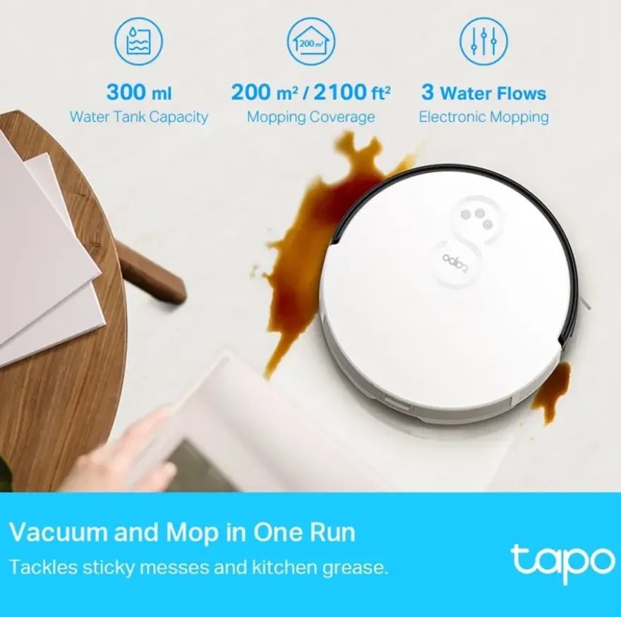 TP-Link Tapo Robotstofzuiger RV10 Plus met dweilfunctie