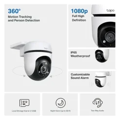 TP-Link Tapo TC40 beveiligingscamera voor buiten Full HD 1080P bedraad Pan/Tilt