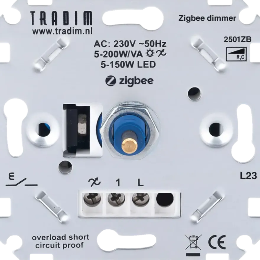 Tradim LED Smart muurdimmer Zigbee 5-200W