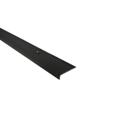 Trapkant aluminium mat zwart 40x15x1000x1.6mm