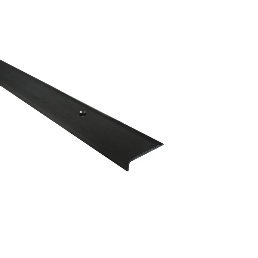 Trapkant aluminium mat zwart 40x15x1000x1.6mm