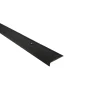 Trapkant aluminium mat zwart dr 25x6x1000x1.6mm