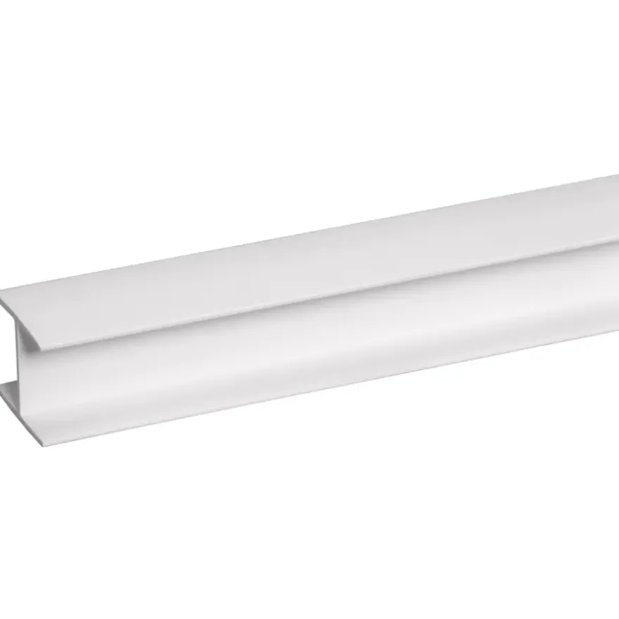Tussenprofiel kunststof wit 21x25 mm lengte 260 cm