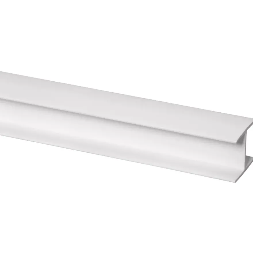 Tussenprofiel kunststof wit 21x25 mm lengte 260 cm