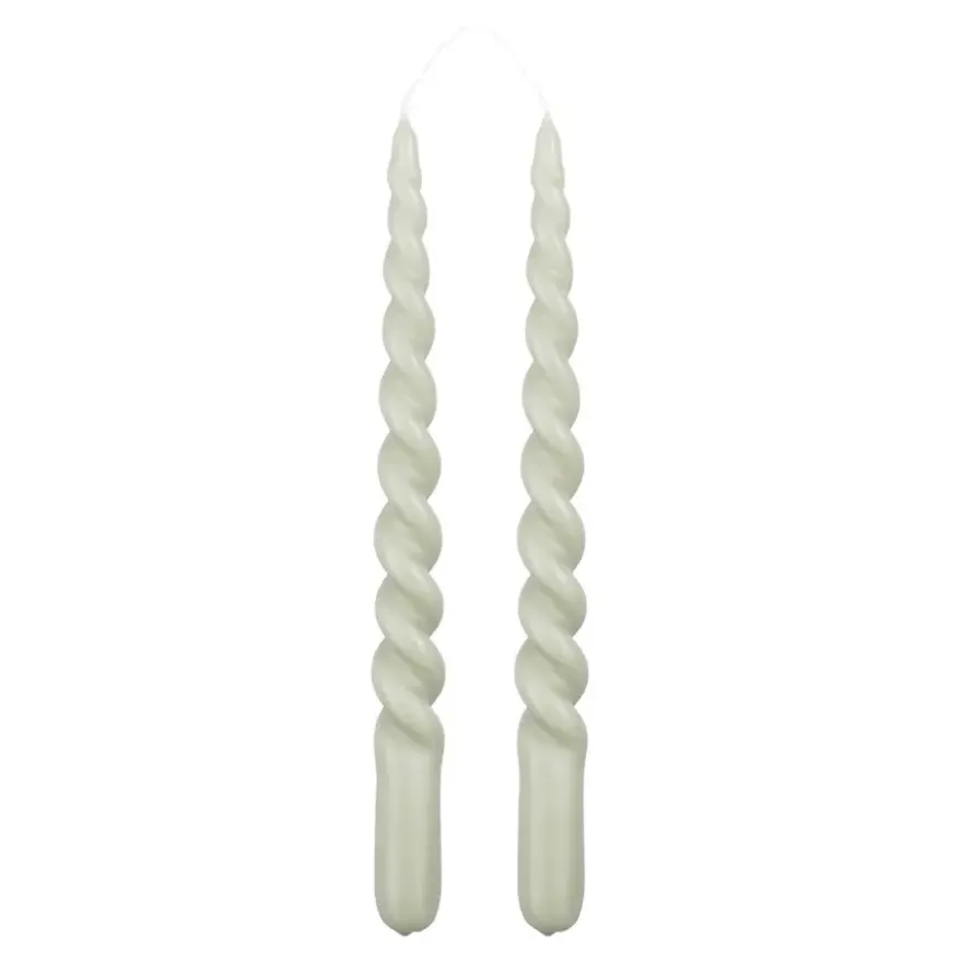 Twist dinerkaars licht groen 2 stuks - h29xd2,2cm