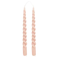 Twist dinerkaars roze 2 stuks - h29xd2,2cm