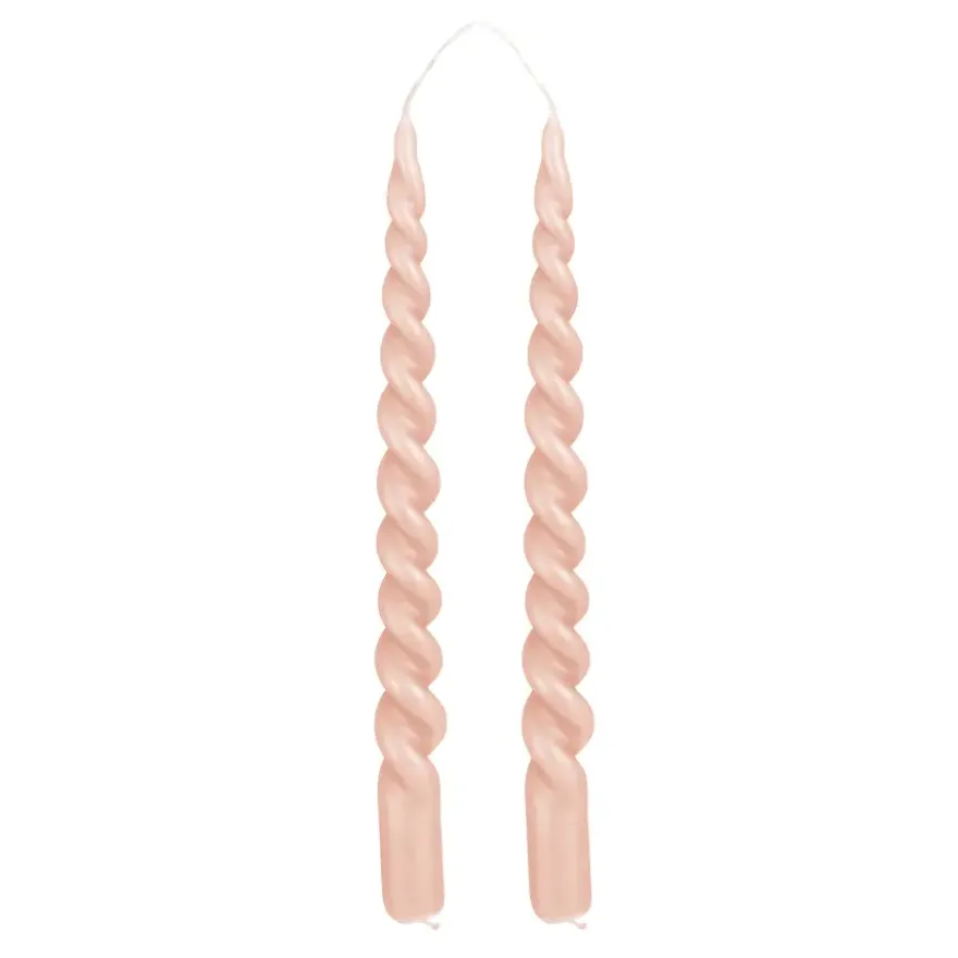 Twist dinerkaars roze 2 stuks - h29xd2,2cm