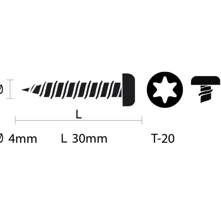 Unischroef 4x30mm torx ck vz 50st
