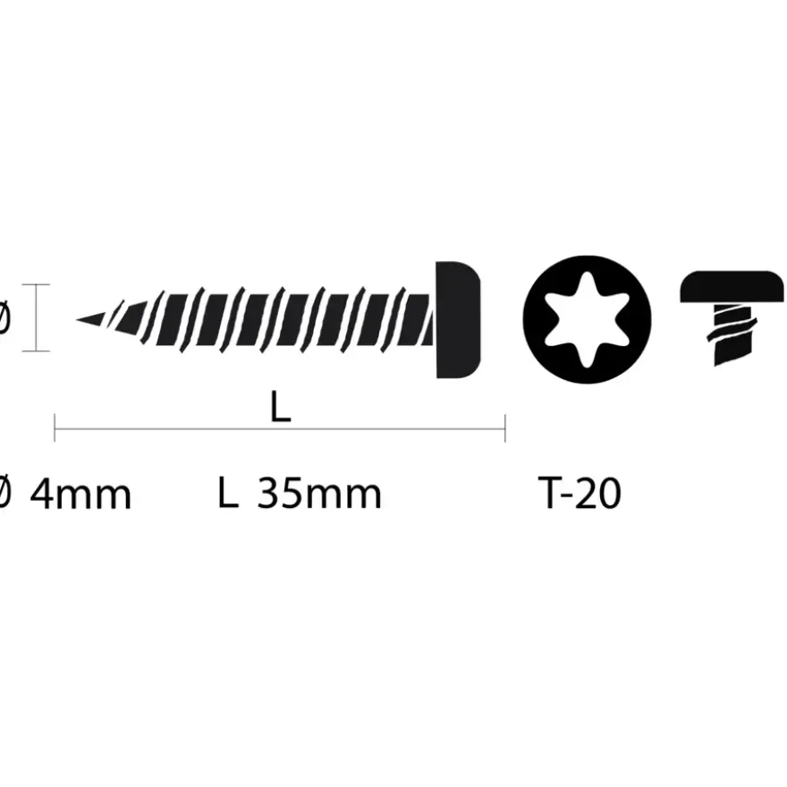 Unischroef 4x35mm torx ck vz 50st