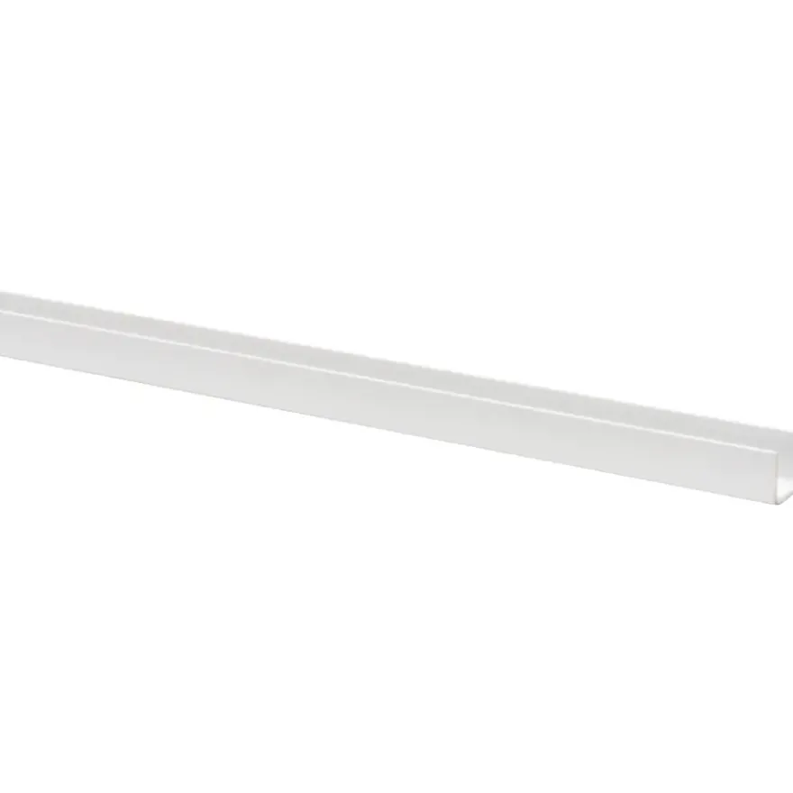 U-profiel kunststof wit 10x13 mm lengte 260 cm