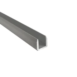 U-profiel aluminium mat zilver 22,5x22x2600x1.8mm
