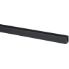 U-profiel kunststof antraciet 18x18 mm 260 cm