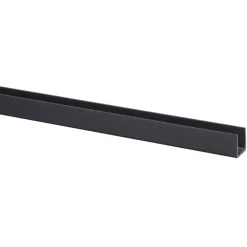 U-profiel kunststof antraciet 18x18 mm 260 cm