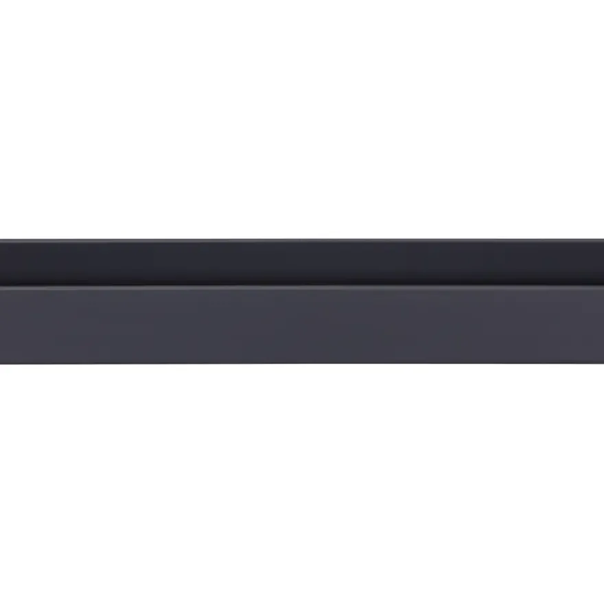U-profiel kunststof antraciet 18x18 mm 260 cm