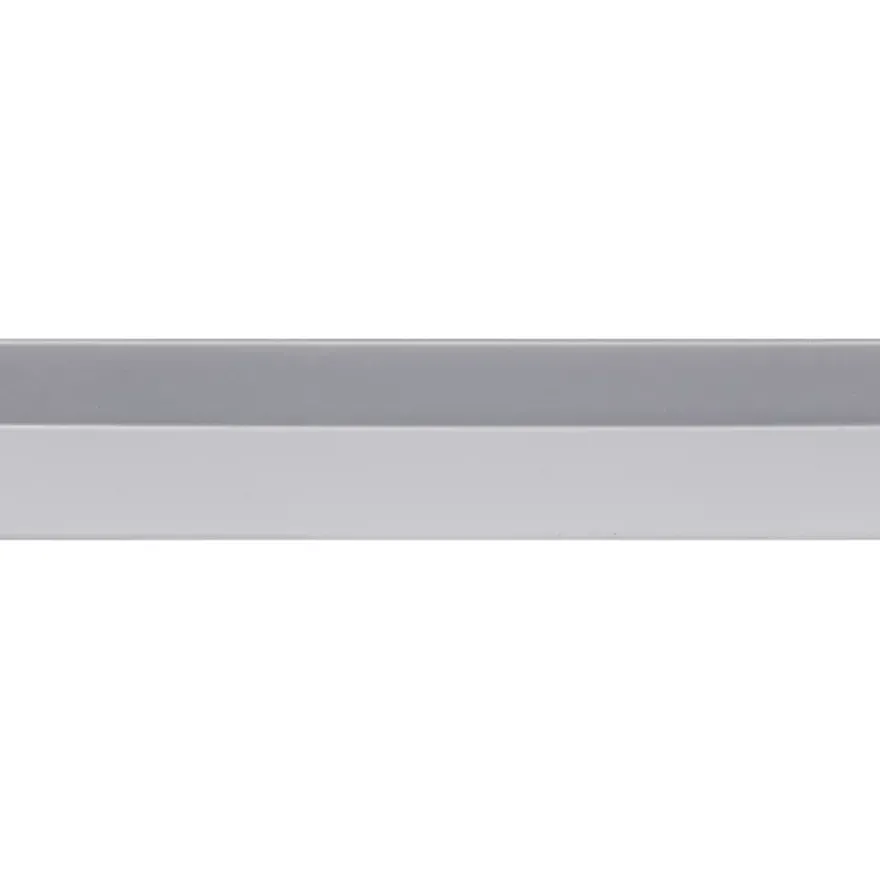 U-profiel kunststof RVS look 18x21mm 260cm