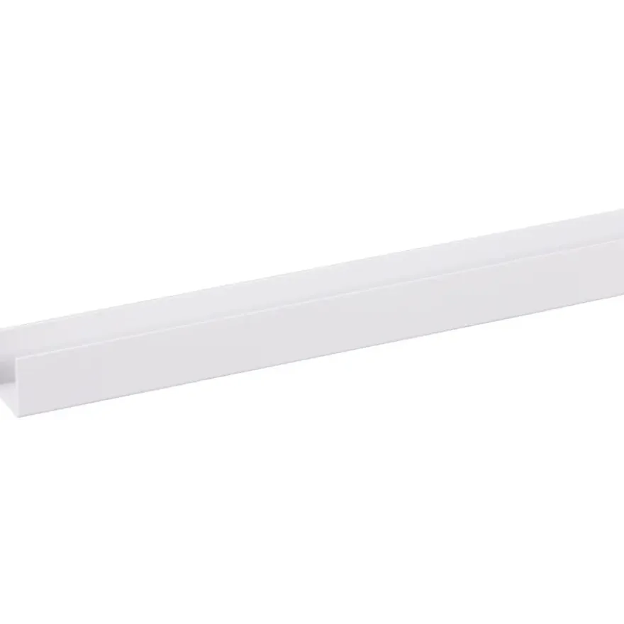 U-profiel kunststof 15x18mm wit 260cm