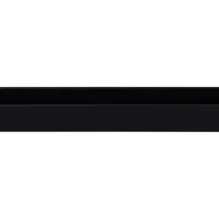 U-profiel kunststof zwart 18x18 mm lengte 260 cm