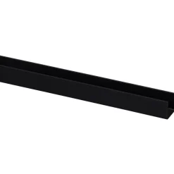 U-profiel kunststof zwart 18x18 mm lengte 260 cm
