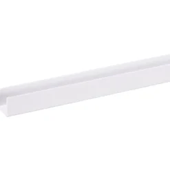 U-profiel 2600 x 18mm wit