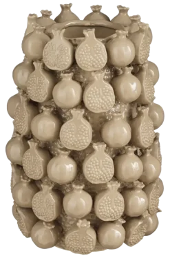 Vaas beige - h30xd24cm