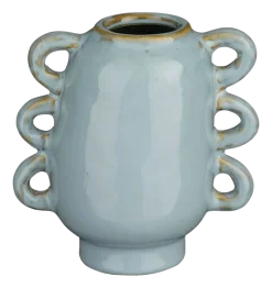 Vaas blauw - l12xb8xh12,3cm
