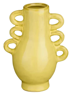 Vaas geel - l11,5xb8xh15,5cm