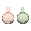 Vaas glas bruin groen 17,5x17,5x23,5cm