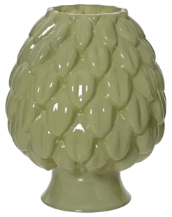 Vaas glas groen h26,5cm