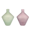 Vaas glas paars groen 17.5x17.5x23cm