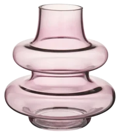Vaas glas paars 20x20x20cm