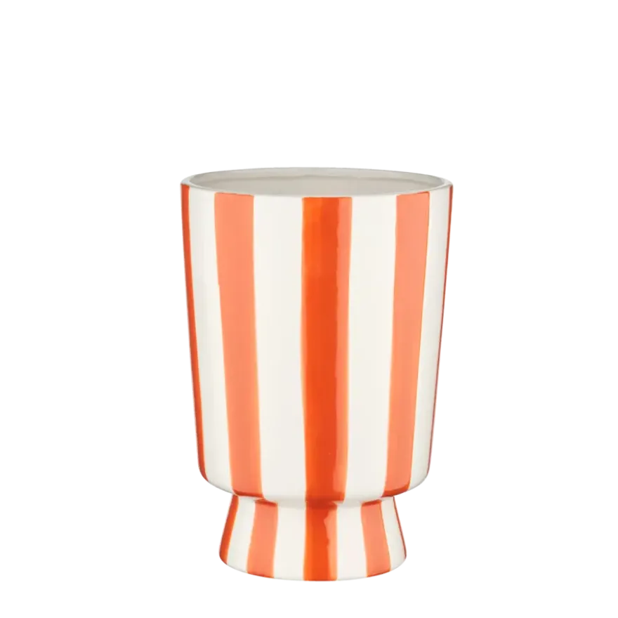 Vaas met oranje strepen