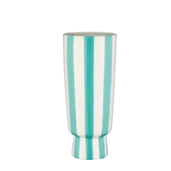 Vaas met strepen blauw