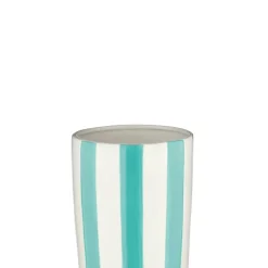 Vaas met strepen blauw