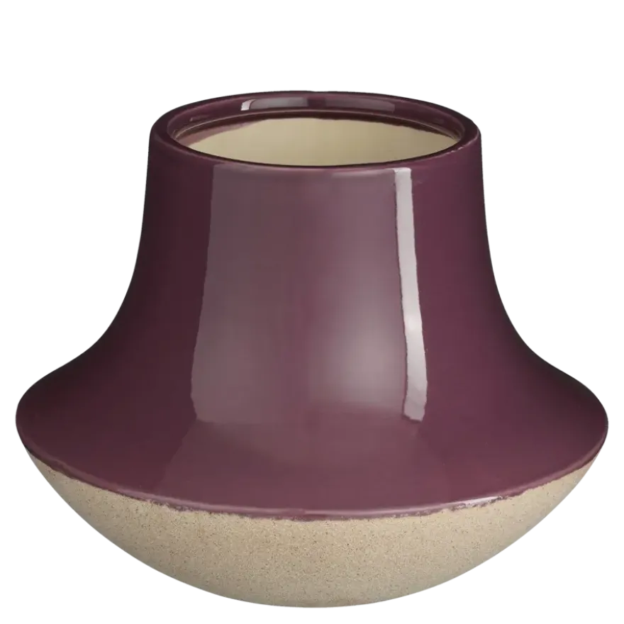 Vaas paars - h20xd25cm