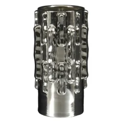Vaas zilver - h28xd15cm