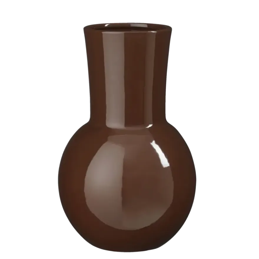 Vase bruin - h33xd21cm