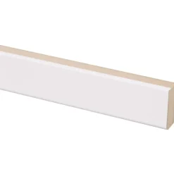 Vensterbanklat recht MDF wit gegrond 18x40 mm lengte 260 cm