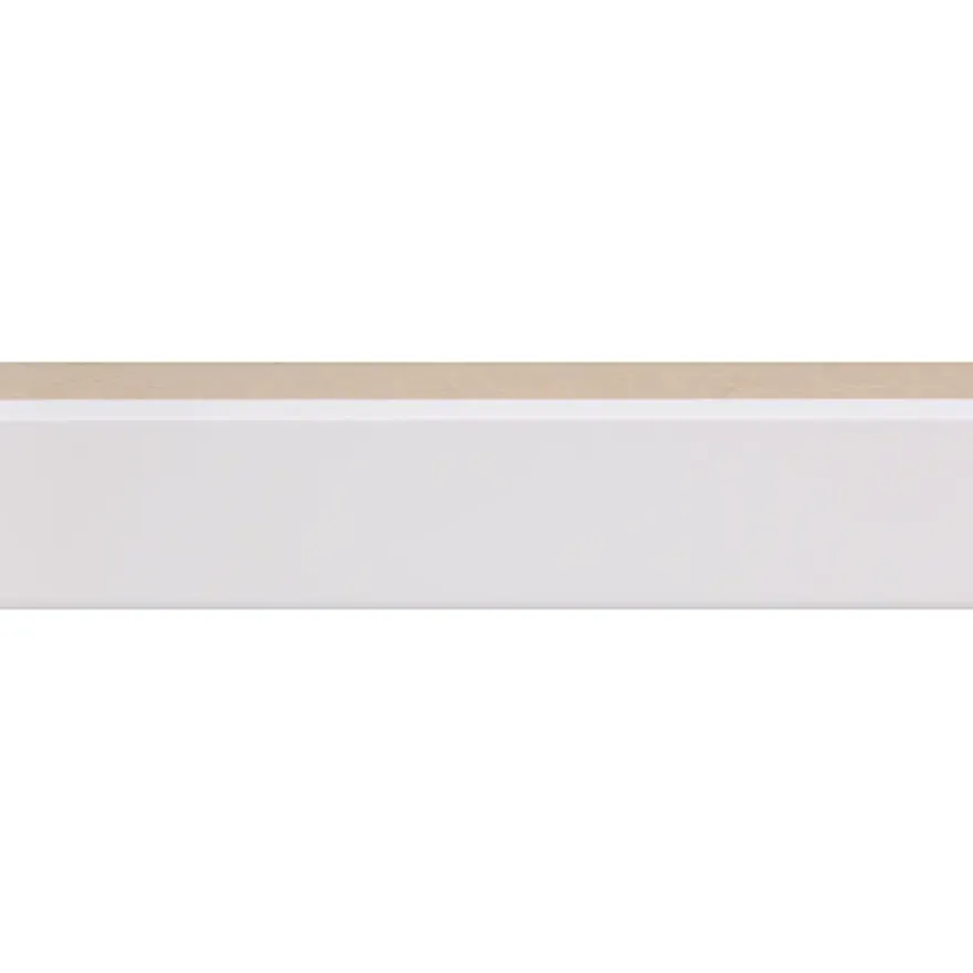 Vensterbanklat recht MDF wit gegrond 18x40 mm lengte 260 cm
